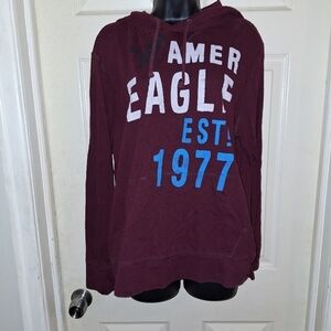 American Eagle graphic hoodie sweatshirt size large